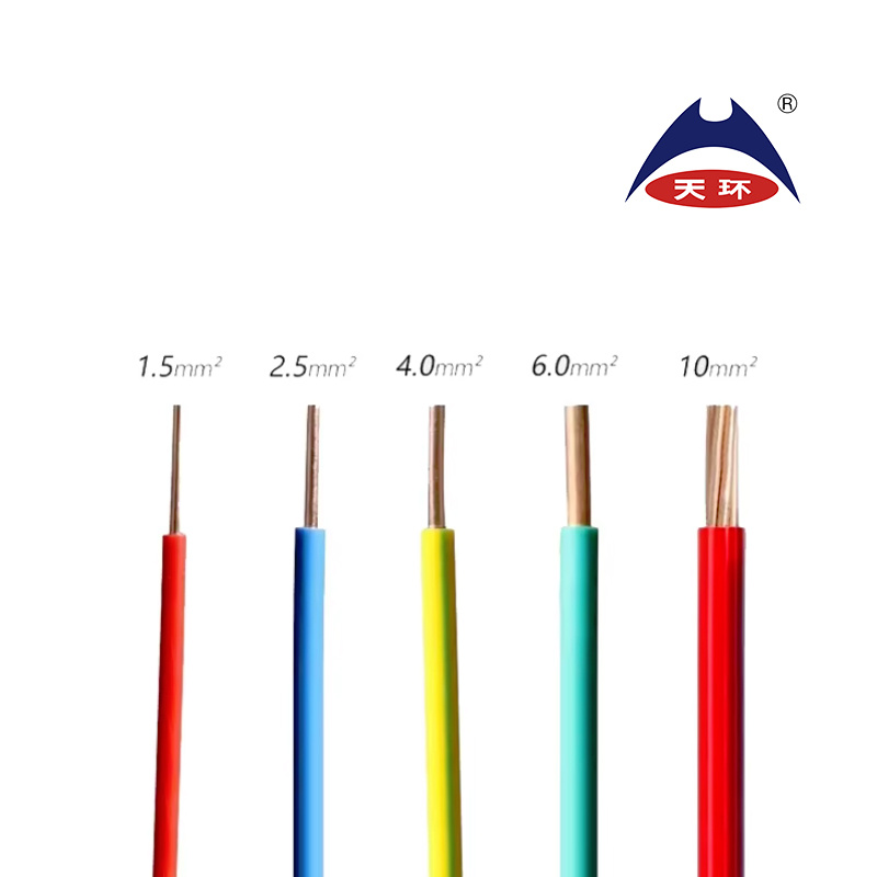 CE CCC Factory Wholesale Copper Conductor PVC Insulated Electric Wire 2.5mm BV H05V-U H07V-U Nya Single Core PVC Cable