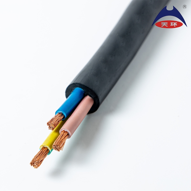 CE CPR LVD Single Multi Core H07rn-F Copper Rubber Cable 5g1.5mm2 5g2.5mm2 Rubber Cable for Installations with Moving Equipments