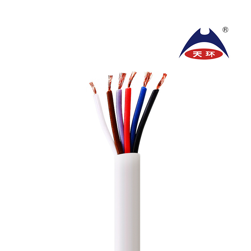 Cable Rvv de múltiples núcleos eléctricos redondos flexibles con aislamiento de PVC marcado CE 1.5mm 2.5mm 4mm 6mm H05VV-F H03VV-F 3