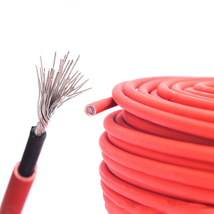 CE Solar Power Cables H1z2z2-K PV1-F XLPE/Xlpo DC Wire Tinned Stranded Copper 2.5mm2 4mm2 6mm2 for Solar Panel