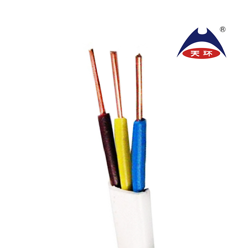 China Factory Price BVVB Flat Solid Conductor Double Insulation PVC Electric Wire