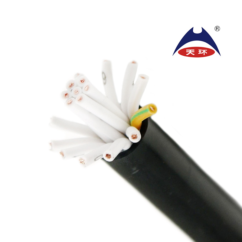 Cable de control con aislamiento de XLPE, chaqueta de PVC, apantallamiento trenzado, retardante de llama, libre de halógenos, cable de instrumentación y control