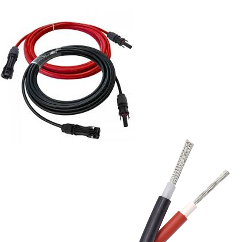 Custom 4mm2 6mm2 Solar Panel Cable Connectors DC Power Battery Extension Photovoltaic PV 2.5mm2 Solar Cable