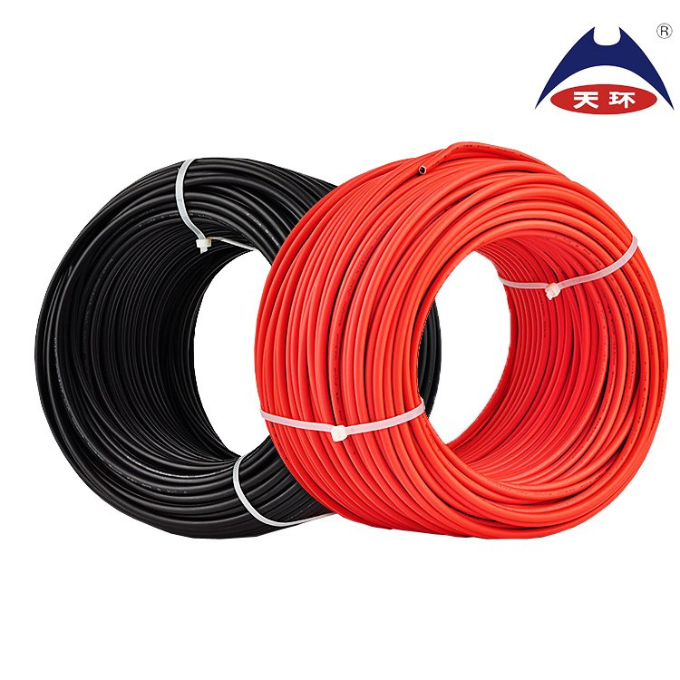 Environmental Solar Power Cable Electric Tinned Copper Conductor PV Photovoltaic Cables and Wire PV1-F for Solar System