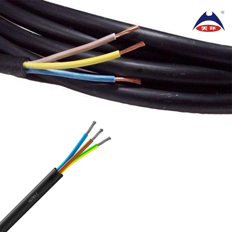 Europe VDE Standard H03vvh2-F H03VV-F H05VV-F H05V-K H07V-K H05rn-F H07rn-F H05s-K Rubber Cable VDE Power Cable