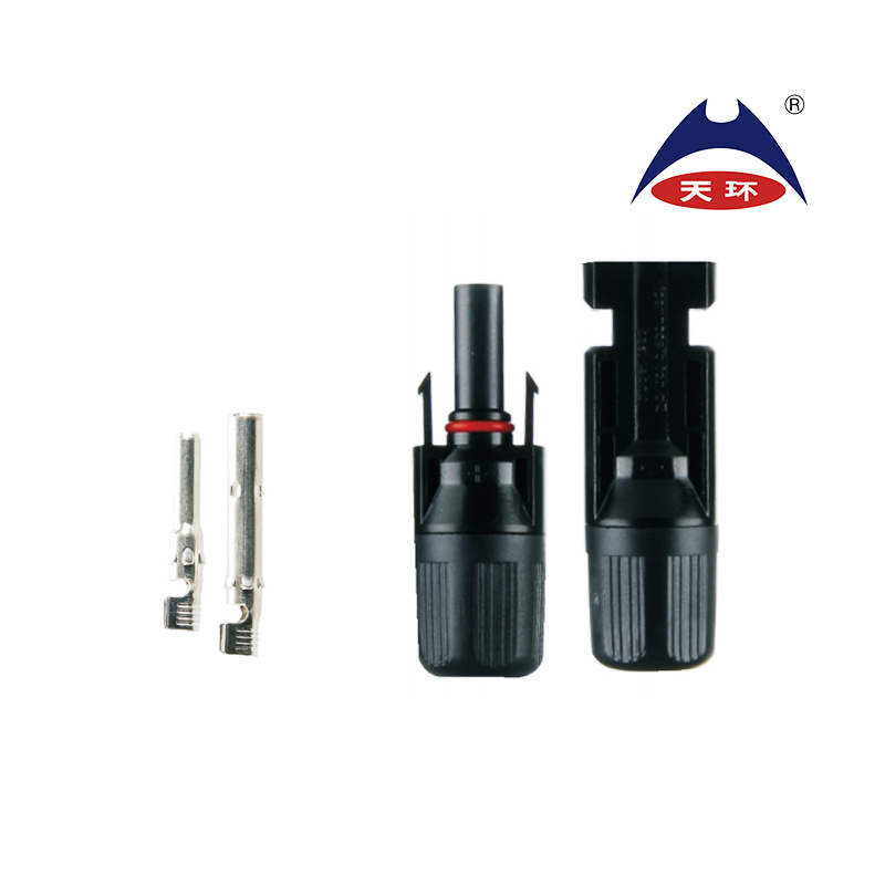 Conector Fotovoltaico de Cable Solar a Prueba de Agua Femenino Masculino 30A 1500V Conectores Solares