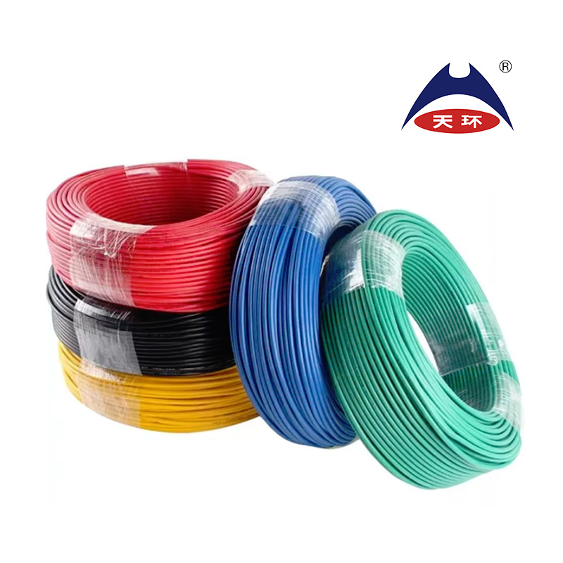 H05V-R Fiação Elétrica Fio de Cobre para Casa BV/Bvr PVC Construção de Núcleo Único 0.5mm 0.75mm 1mm 1.5mm 2.5mm