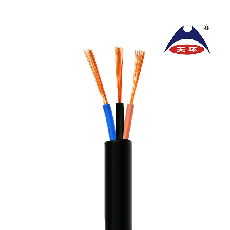 H05VV-F 300/500V 2X0.75 3X1.5 3X2.5 4X1.5 4X2.5 4X4 Multi-Core Copper Flexible Wire PVC Sheathed Cable