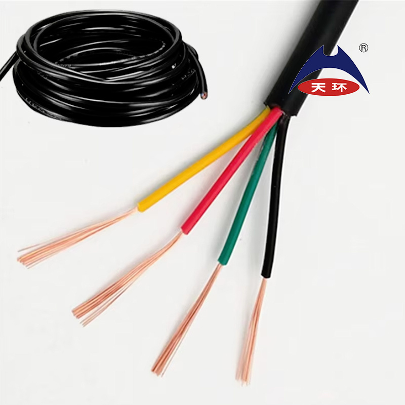 H05VV-K Cable Eléctrico Flexible Rvv 0.75mm2 2.5mm2 PVC Cobre Cableado de Casa RV 2 Cable Wire