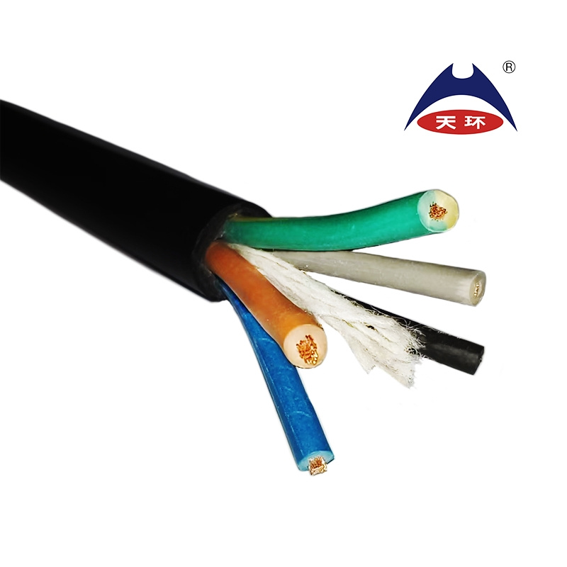 H07rn-F Copper Rubber Cable 5g1.5mm2 5g2.5mm2 for Installations with Moving Equipments