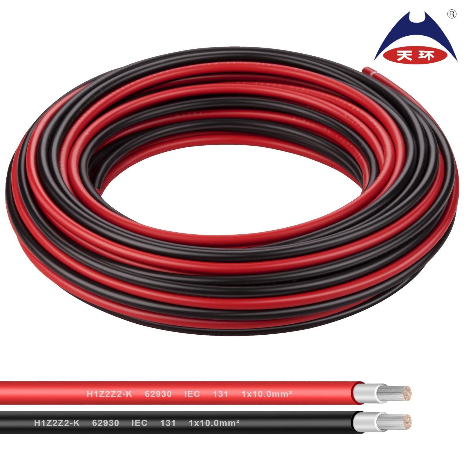 H1z2z2-K En 50618 PV Solar Cable Xlpo Solar Panel Photovoltaic DC Power Wire Battery Cable