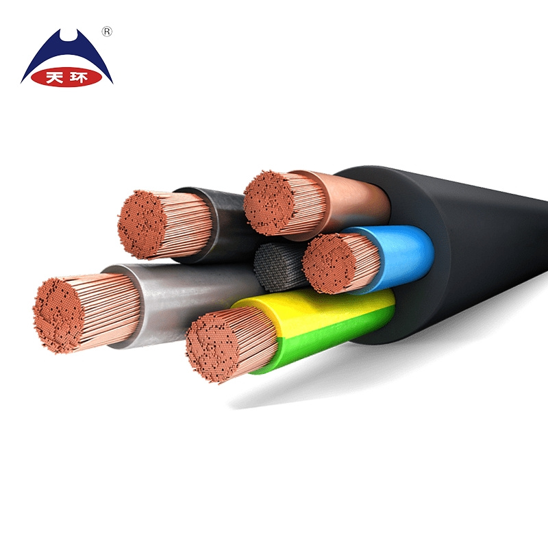 Heavy Duty Rubber Cable 2/3/4/5/6/7 Core Rubber Sheathed Electric Cable 2.5mm 4mm 6mm 10mm 16mm H07rnf Cable
