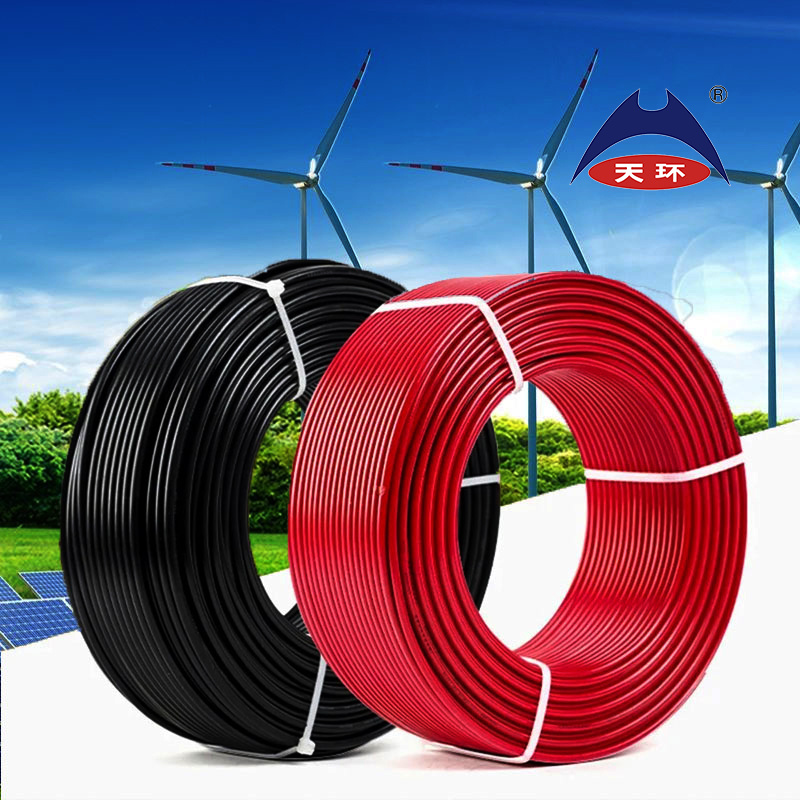 High Efficiency TUV PV1-F Tinned Copper Solar Cable for Power Applications