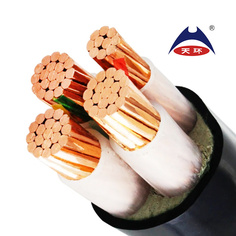 High Quality Factory Wholesale 0.6/1kv Rigid Core Copper XLPE Insulated PVC Sheathed Power Electrical Cable