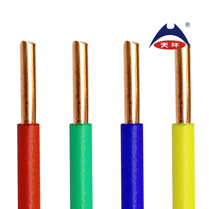 High Quality H05V-U H07V-U Nya 6mm2 Green Yellow PVC Insulated Electric Wire Single Building Fixed Wiring Manufacture Wholesale