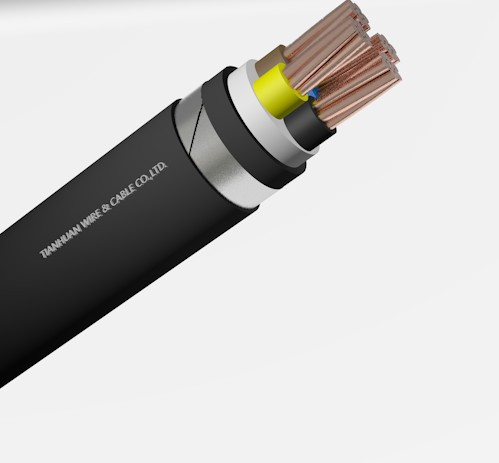 High Quality Non-Toxic High Density Low Smoke Armoured Cable for Power Station