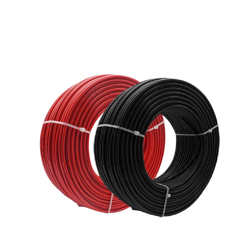 High Voltage 1000V-1500V PV Solar Cable XLPE/Xlpo Copper Insulation Single or Twin Core DC Solar Wire Cable with PVC Insulation