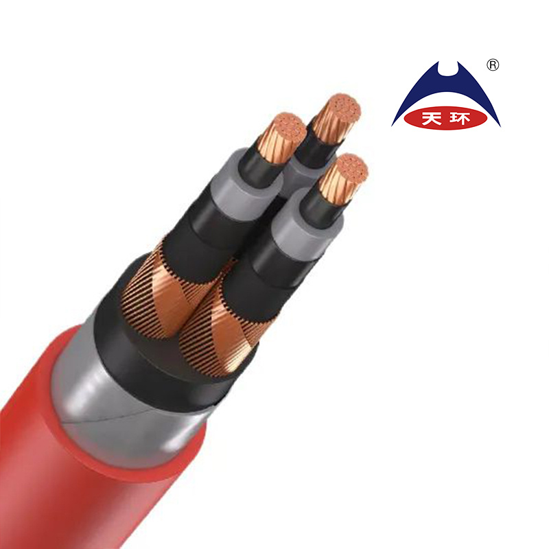 High-Voltage 12/20 Kv PVC Sheathed Power Cable with Copper Conductors