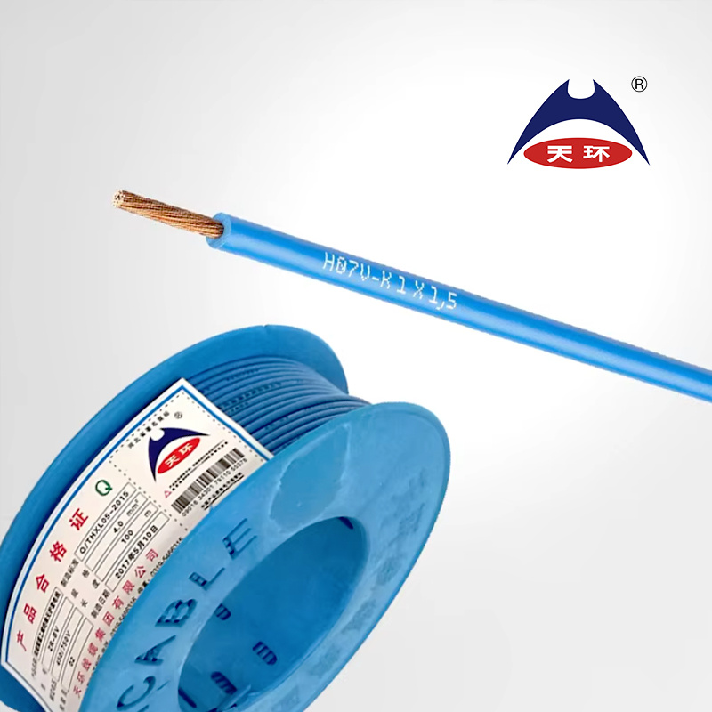 Hot Sale Single Core Stranded Copper Cable and Wire 1.5mm 2.5mm 4mm 6mm 10mm PVC Insulated Electric Building House Wire H07V-K