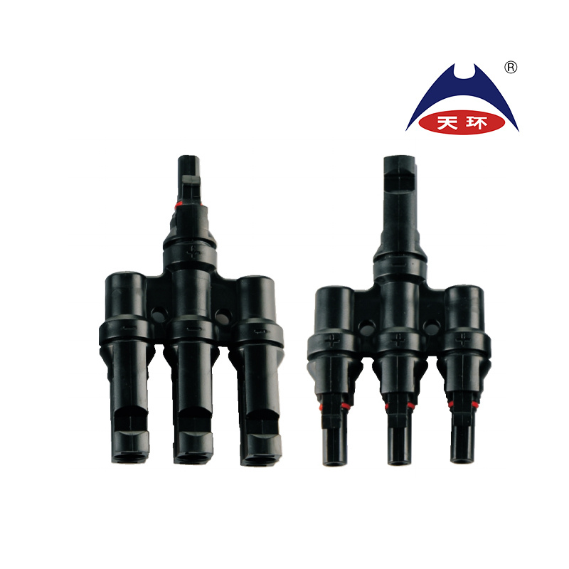 IP67 3 to 1 T3 Solar Connector Panel Connector for Solar Cable 2.5mm2 4mm2 6mm2 Connection