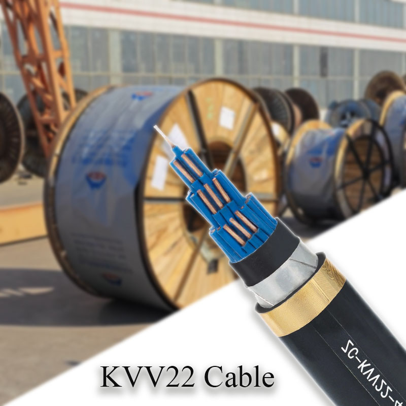 Kvv22 Cable de control con conductor de cobre, aislado en PVC y armado con cinta de acero