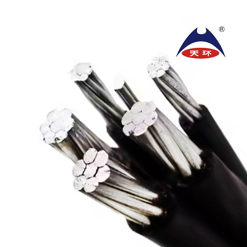 Low Medium Voltage Aluminum Alloy ABC Cable Service Drop Cable 16mm2 35mm2