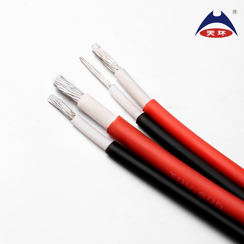 Most Popular PV Solar Cable 6mm2 PV1-F 1X6mm2 2× 6mm2 Solar Cable Waterproof PV1-F Solar System Cables