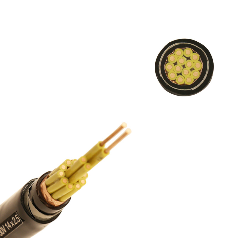 Cable de control de conductor de cobre multicore con aislamiento de PVC 450/750V Kvvp2 Kvvp3 Kvvp2-22
