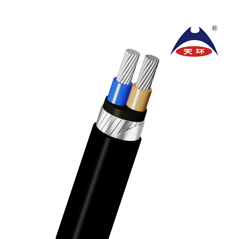Na2xfgby Aluminum Conductor, Xlpeinsulated, Galvanized Flat Steel Wire Amor, PVC Sheathed, 0.6/1kv Power Cable