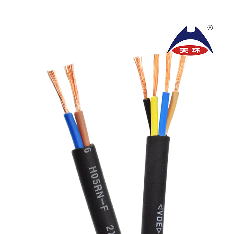 Natural/Synthetic Rubber Cable H05rn-F Multiple Cores Low Voltage Rubber Cable