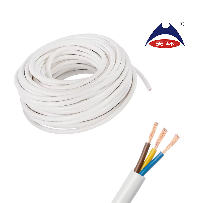 Nymhy 218-Y / H03VV-F En50525-2-11 Flexible PVC Insulated Electrical Cable Copper 2 Cores 3 Cores Building Wire