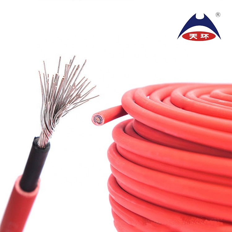 PV1-F 4mm2 Red Black Waterproof Single Core Twin Cores Tinned Copper PV Solar Cable DC Solar Cable