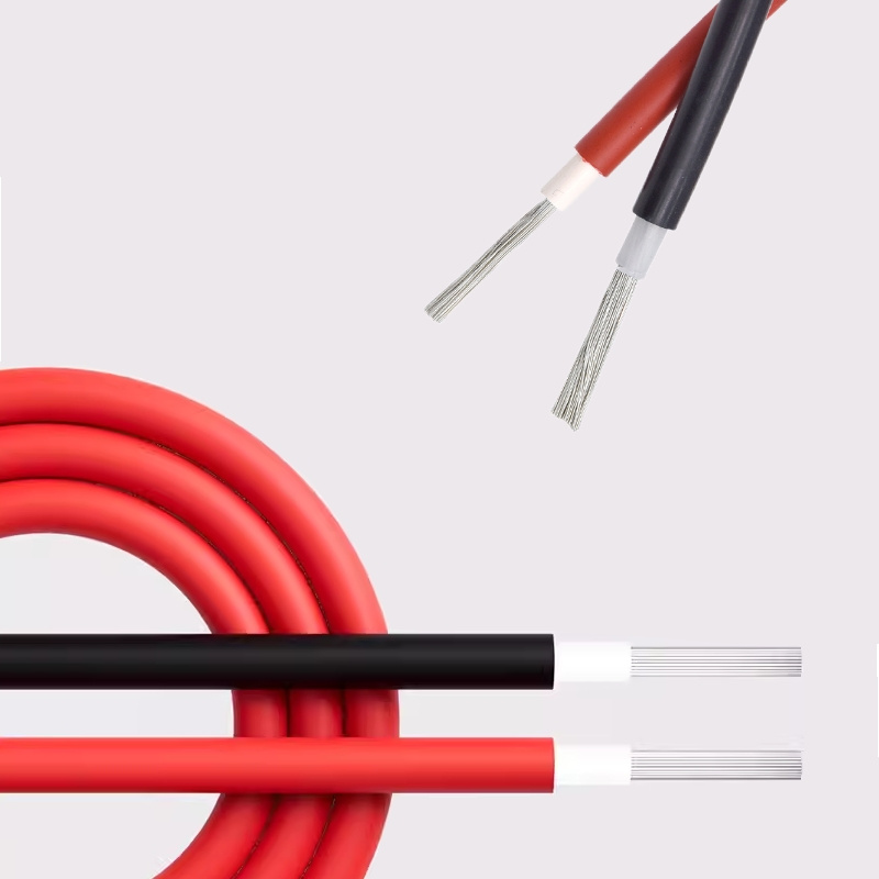 PV1-F H1z2z2-K Cable Solar PV DC Resistente al Sol XLPO Aislado de Cobre Estañado 2.5mm2 4mm2 6mm2 10mm2
