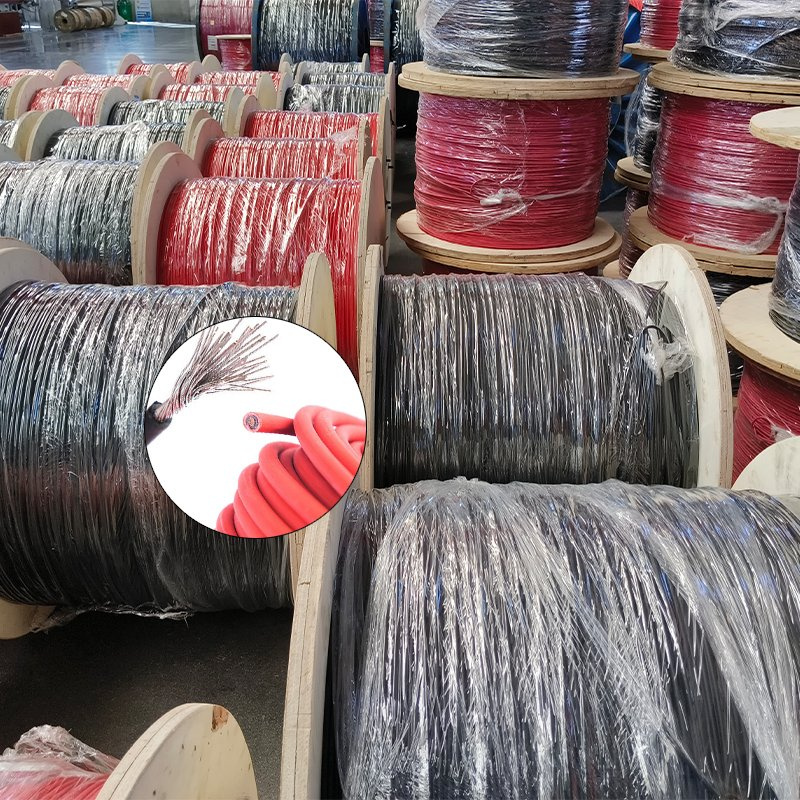PV1-F Solar Cable 4mm2 6mm2 Solar Panel Cable Photovoltaic Wire Red & Black Tinned Copper