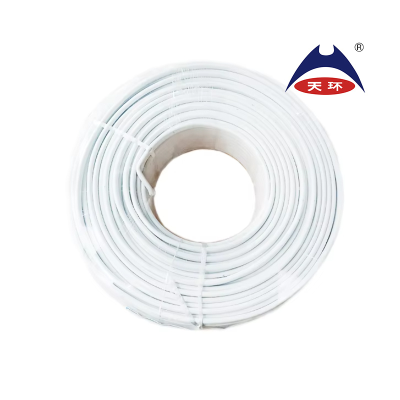 PVC Insulated PVC Sheathed Connecting Cable Copper Tianjin Tianhuan with Circular and Solid H05vvh2-U BVVB 0.75mm 1mm 1.5mm
