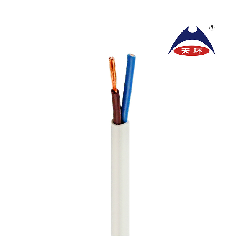 PVC Insulated Sheathed Power Cords H05VV-F H05vvh2-F White Colours Electric Wires