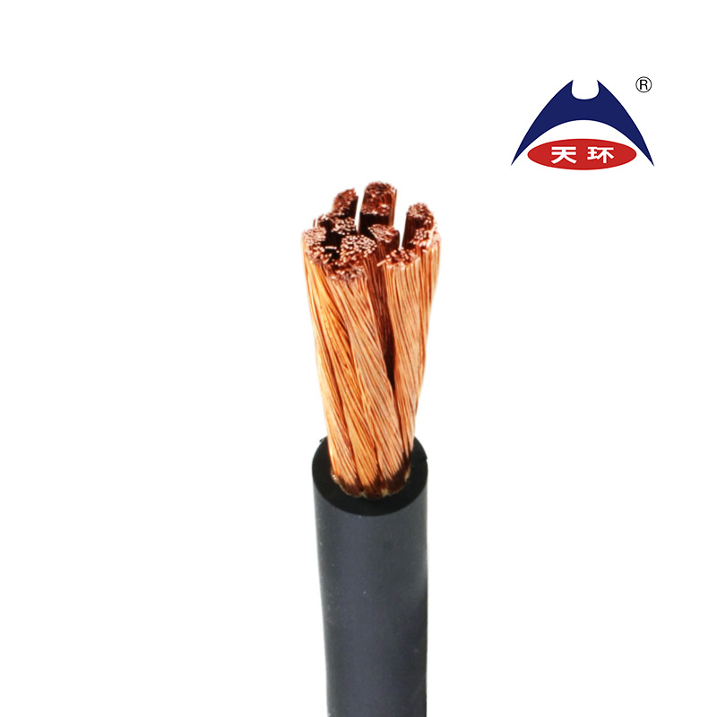 Rubber Sheath Soft Copper Conductor Welding Cable RoHS Flexible Abrasion Resistant