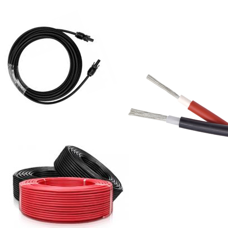 Cable Solar Resistente a UV Cable Solar PV 4mm 6mm 10mm Núcleo Único y Doble Núcleo PV1-F