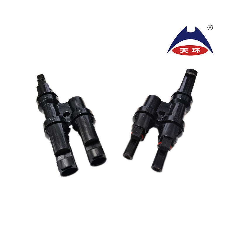 T Branch Solar Connectors Female Male T2 Solar Connector Solar 2 to 1 T Branch PV Connector