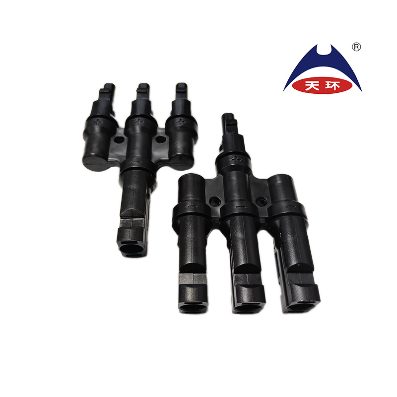 T3 Solar Photovoltaic Connector Solar Plug to PV Solar Splitter 1000V DC Waterproof Connector for 50A Solar Photovoltaic Panel