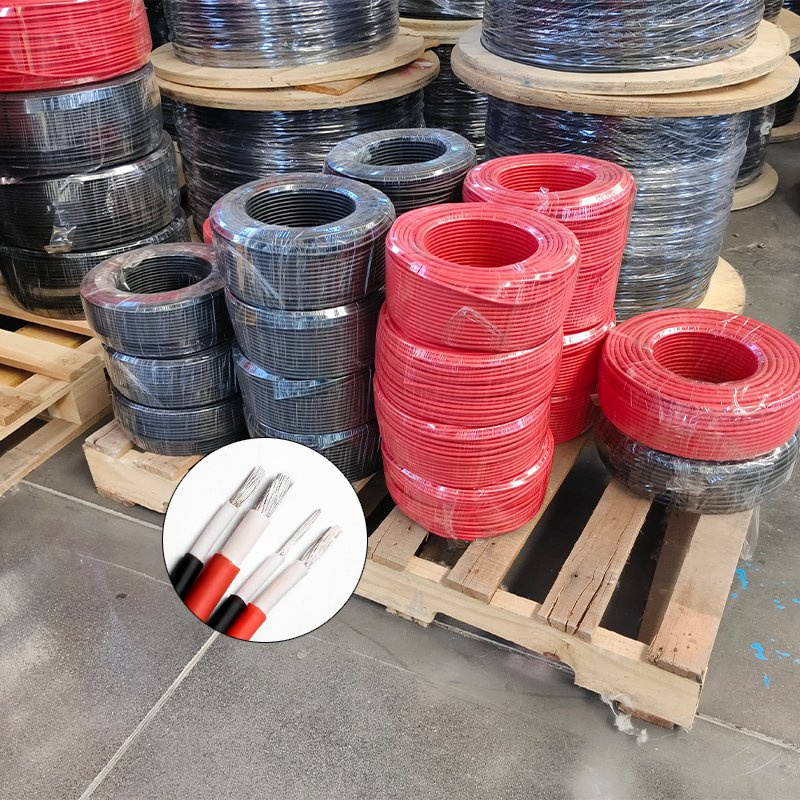 TUV Approval 10AWG 12AWG 2.5mm 4mm 6mm Flexible Tinned Copper PV Wire Photovoltaic DC Solar Cable