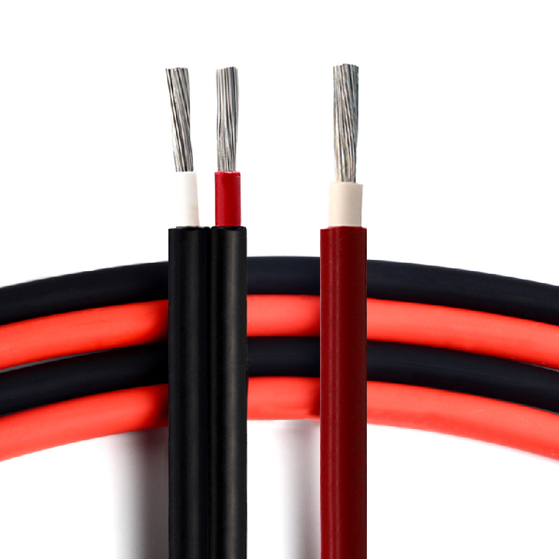 TUV Approval Xlpo Insulated Tinned Copper Solar Wire 4mm 6mm PV Cable DC Solar Power Cable