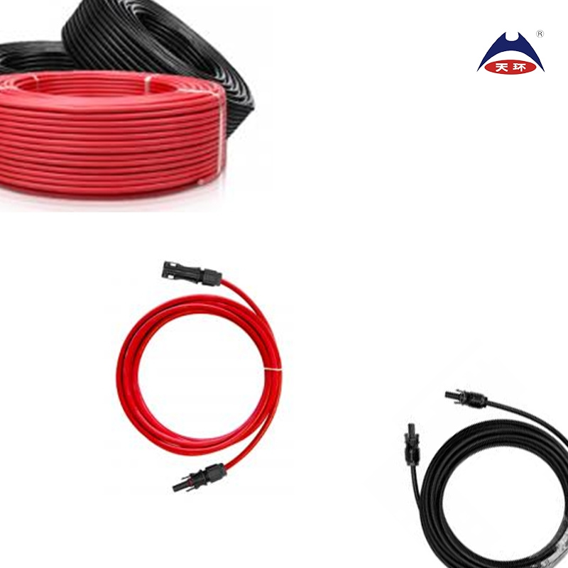 Cable solar de doble núcleo DC aprobado por TUV, cable PV dual DC, cable de potencia térmica de doble núcleo, cable solar