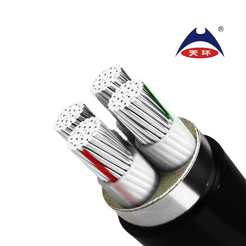 Tianhuan 4 Core XLPE Insulation PVC Sheath Cu Underground Electrical Armoured Low Voltage Power Cable 60m2-240m2 From China Factroy