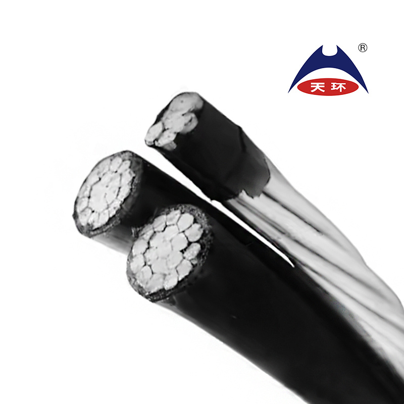 Triplex ABC Cable XLPE/PE Insulation Overhead Aluminum Cable 0.6/1 Kv ASTM Electrical Wire