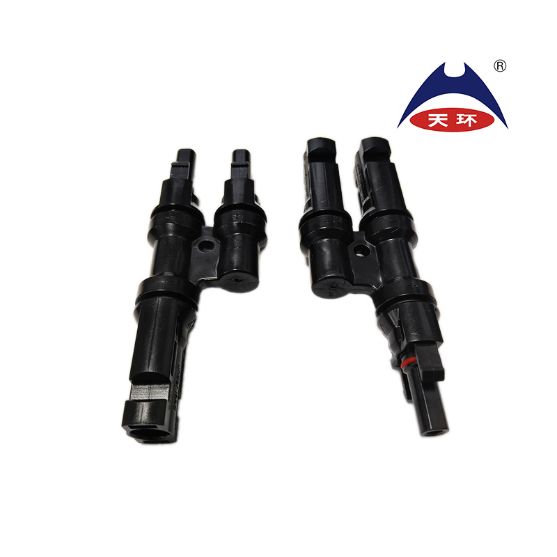 Type T 2p Male to Female Solar PV Cable Solar Branch Connectors T2 T3