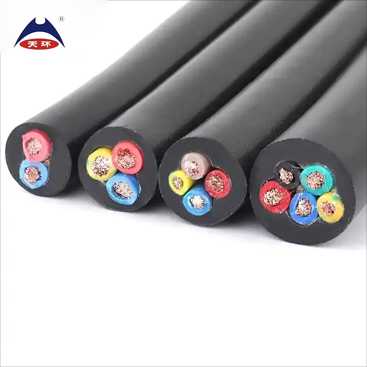 VDE Flexible DC H05rn-F H07rn-F Rubber Power Cable