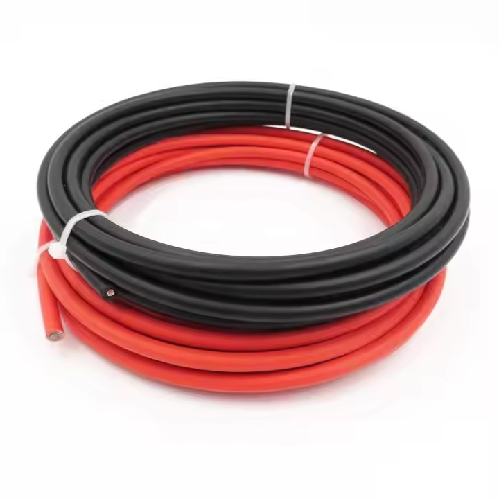 Cable Solar Rojo Negro al por mayor Aislamiento Xlpo PV1-F H1z2z2-K 2.5mm 4mm 6mm 10mm 16mm Cable Solar