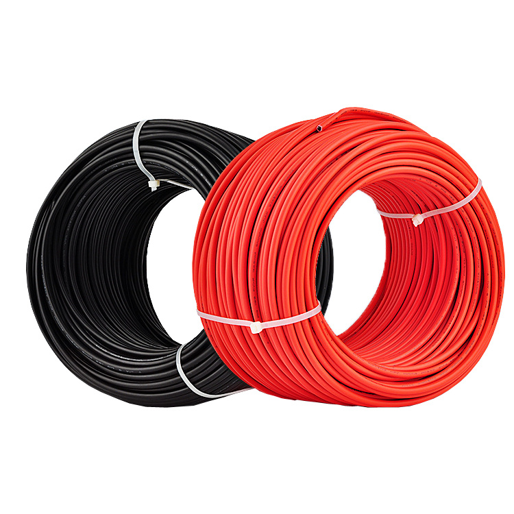Wholesale TUV Halogen Free Leader XLPE Solar Cable Insulation PV1-F 1.5mm 2.5mm 4mm 6mm 16mm 25mm 35mm Solar PV Cable
