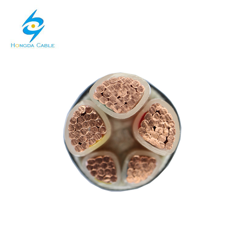 0.6/1kv 3+2 Cable de potencia con núcleos de cobre XLPE/PVC
